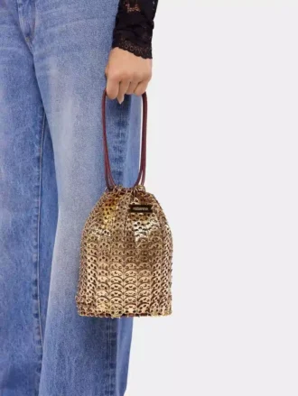 Skórzana torba typu bucket z możliwością odwrócenia