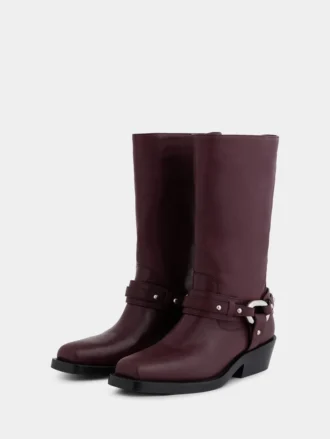 Skórzane buty motocyklowe