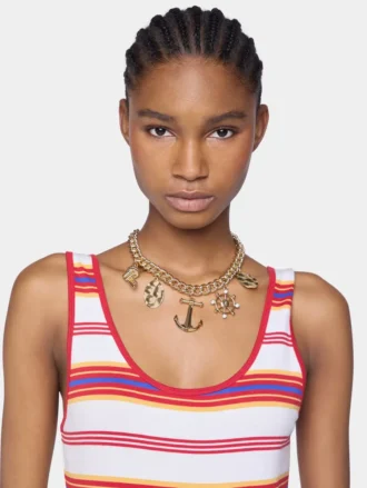 Złoty naszyjnik z medalami